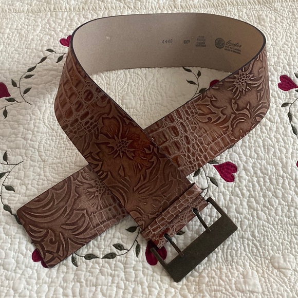 Landes 4448 Italian Leather Statement Waist Belt - Picture 1 of 11